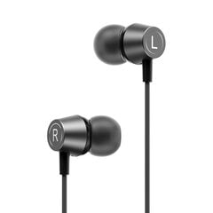 XO wired earphones EP59 jack 3,5mm black kaina ir informacija | Austiņas | 220.lv