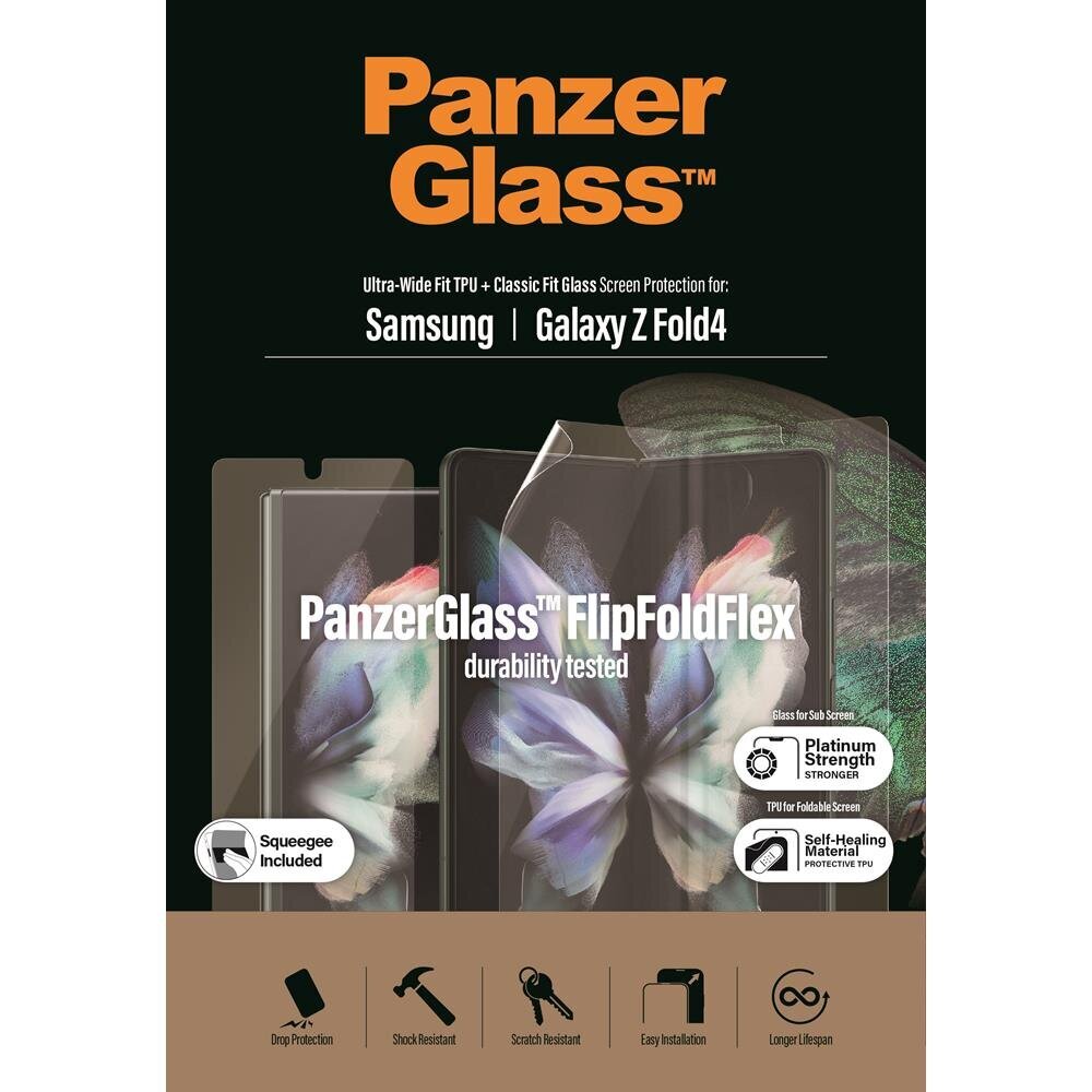 PanzerGlass Ultra-Wide Fit Bundle for Samsung Galaxy Z Fold 4 cena un informācija | Ekrāna aizsargstikli | 220.lv