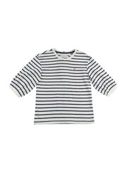 Детская футболка TOMMY HILFIGER Stripe Slub Ancient White / Pilot Blue Str цена и информация | Рубашки для девочек | 220.lv