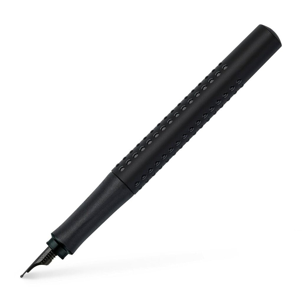 Kaligrāfijas pildspalva Faber-Castell Grip Edition All Black M Melns cena un informācija | Rakstāmpiederumi | 220.lv