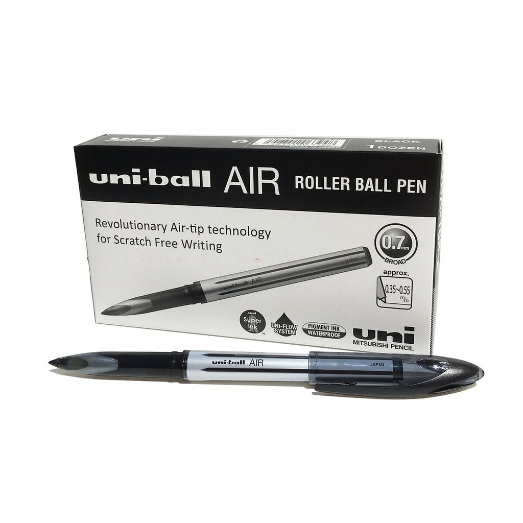 Pildspalva Uni-Ball Air Micro UBA-188-M Melns 12 gb. cena un informācija | Rakstāmpiederumi | 220.lv