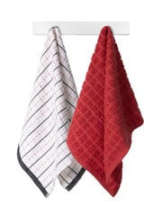 Полотенце кухонное Bobby 1 38x63 A422 Цвет- красный/белый цена и информация | Кухонные полотенца, рукавицы, фартуки | 220.lv