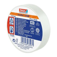 Izolācijas lente TESA Balts (20 m x 19 mm) cena un informācija | Izolācijas materiāli | 220.lv