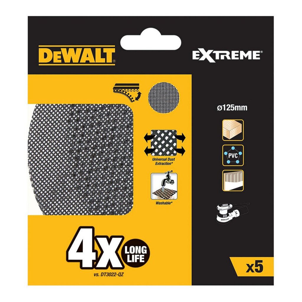 Slīpēšanas diski Dewalt dtm8560-qz 60 g Ø 125 mm 5 gab. цена и информация | Slīpmašīnas | 220.lv