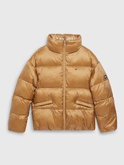 Куртка для девочки TOMMY HILFIGER Boxy Shiny Puffer Khaki цена и информация | Куртки, пальто для девочек | 220.lv