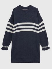 Adīta kleita TOMMY HILFIGER Prep Stripe, zila cena un informācija | Kleitas meitenēm | 220.lv