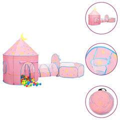 Bērnu rotaļu telts, rozā, 301x120x128cm cena un informācija | Bērnu rotaļu laukumi, mājiņas | 220.lv