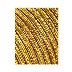 Кабель EDM C12 2 x 0,75 mm Золото Текстиль 5 m цена и информация | Кабели и провода | 220.lv