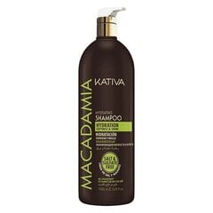 Kativa Mitrinošs Šampūns Macadamia Kativa (1000 ml) (1000 ml) cena un informācija | Šampūni | 220.lv