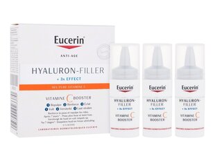 Sejas serums ar 10% C vitamīnu Eucerin Hyaluron-Filler + x3 Effect 3 x 8 ml cena un informācija | Serumi sejai, eļļas | 220.lv