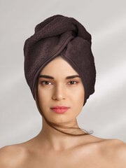 Полотенце для волос тюрбан A621 Цвет - коричневый цена и информация | Полотенца | 220.lv