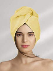 Полотенце для волос в виде тюрбана A621 Цвет - темно-желтый цена и информация | Полотенца | 220.lv