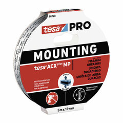 Клейкая лента TESA Mounting Pro acx+mp Двухстороннее 19 mm x 5 m цена и информация | Механические инструменты | 220.lv