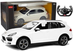 Automobilis Porsche Cayenne Rastar ar tālvadības pulti 1:14, balts cena un informācija | Rastar Rotaļlietas, bērnu preces | 220.lv