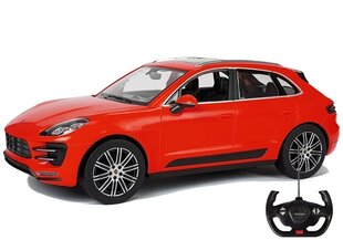 Automobilis Porsche Macan Turbo Rastar ar tālvadības pulti 1:14, sarkans цена и информация | Игрушки для мальчиков | 220.lv