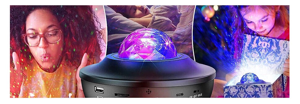 Lāzerprojektors UFO Sphere DISCO Carnival + tālvadības pults + Bluetooth + skaļrunis цена и информация | Lampas bērnu istabai | 220.lv