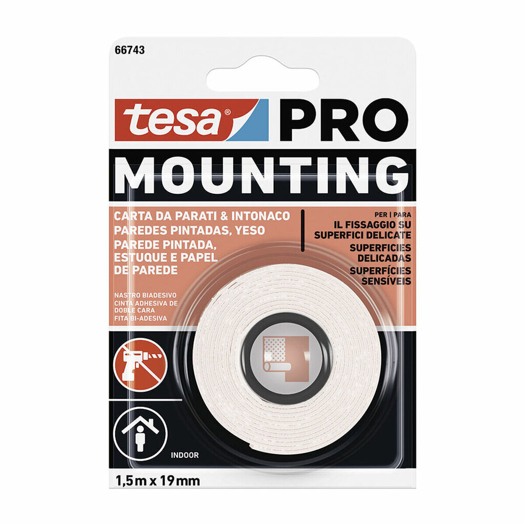 "Līmlente TESA Mounting Pro Abpusējs 19 mm x 5 m cena un informācija | Rokas instrumenti | 220.lv