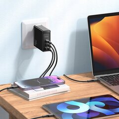 GaN USB-C ĀTRĀ Lādētājs USB 3 PORTY 140W MCDODO kaina ir informacija | Lādētāji un adapteri | 220.lv