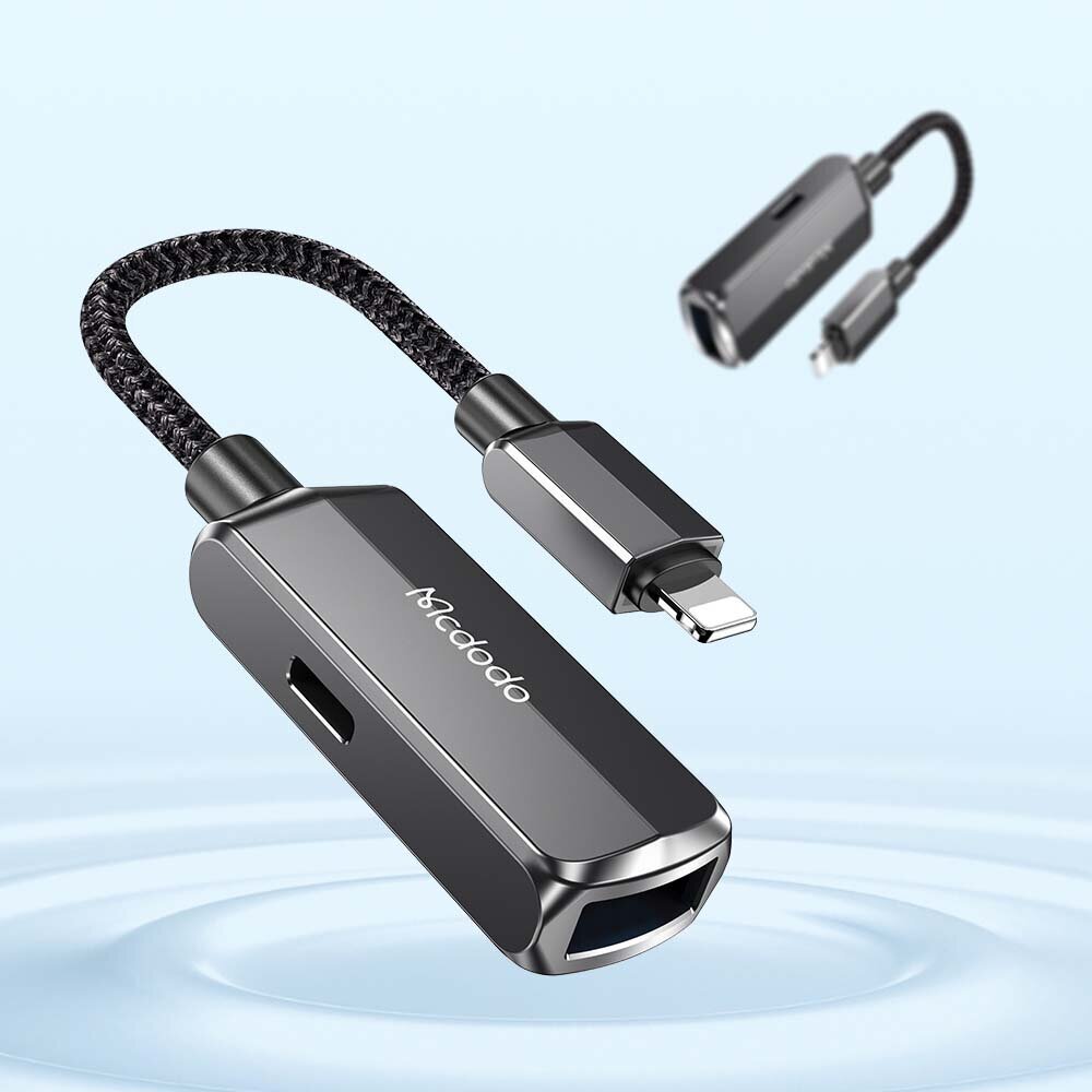 MCDODO adapteris IPHONE UZ OTG USB 3.0 цена и информация | Adapteri un USB centrmezgli | 220.lv
