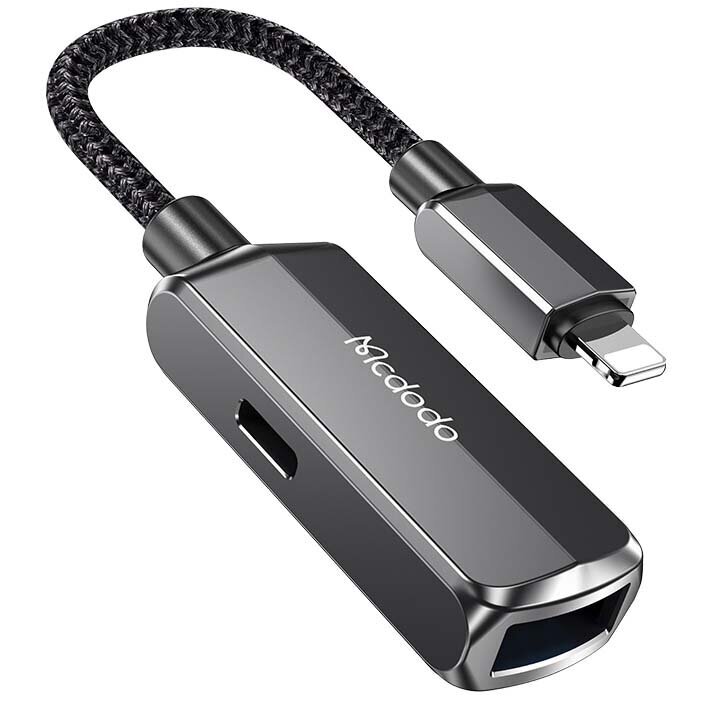 MCDODO adapteris IPHONE UZ OTG USB 3.0 цена и информация | Adapteri un USB centrmezgli | 220.lv