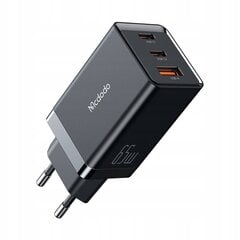 Mcdodo tālruņa lādētājs, GaN 5 PRO, ātrā uzlāde, USB-C, USB-A, 65 W, kabelis iekļauts, melns, CH-1542 cena un informācija | Lādētāji un adapteri | 220.lv