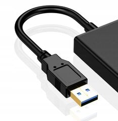 Переходник для компьютера, CO2, USB на HDMI FULL HD конвертер 0110 цена и информация | Адаптеры и USB разветвители | 220.lv