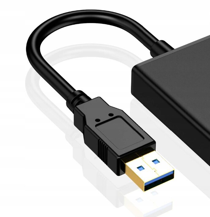 Adapteris datoram, CO2, USB uz HDMI FULL HD pārveidotājs 0110 cena un informācija | Adapteri un USB centrmezgli | 220.lv