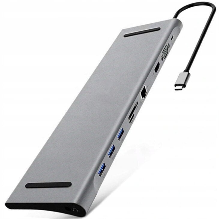 CO2 datora adapteris, 10in1 USB-C Gigabit RJ-45 HDMI 4K HUB priekš Macbook M1 0107 цена и информация | Adapteri un USB centrmezgli | 220.lv