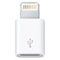 Micro USB - Lightning adapteris iPhone, balts cena un informācija | Adapteri un USB centrmezgli | 220.lv