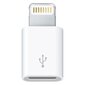 Micro USB - Lightning adapteris iPhone, balts цена и информация | Adapteri un USB centrmezgli | 220.lv