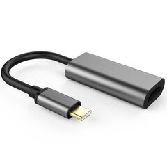 Адаптер Co2 для ноутбука, для компьютера, USB-C - HDMI 4K, для Windows, для Mac OS, для Linux, серый цена и информация | Адаптеры и USB разветвители | 220.lv