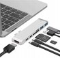 Klēpjdatora koncentrators Co2, 7v1, Apple, MacBook Pro , Air Retina, USB-C, HDMI, SD atmiņas karte, Micro SD, 1 x HD, sudrabots цена и информация | Adapteri un USB centrmezgli | 220.lv