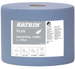 Industriālais papīrs KATRIN Plus 447226 2 slāņi 344m 1 rullis цена и информация | Туалетная бумага, бумажные полотенца | 220.lv