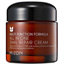 Восстанавливающий крем Mizon All In One Snail Repair Cream 92 %, 75 мл цена и информация | Наносите на чистую кожу лица. Подержите около 10-15 минут и смойте водой. | 220.lv