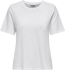 Sieviešu T-krekls ONLNEW ONLY Regular Fit 15256961 Balts cena un informācija | T-krekli sievietēm | 220.lv