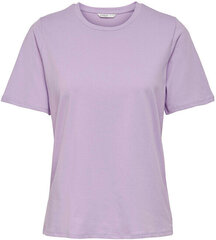 Sieviešu T-krekls ONLNEW ONLY Regular Fit 15256961 Lilac Breeze cena un informācija | T-krekli sievietēm | 220.lv