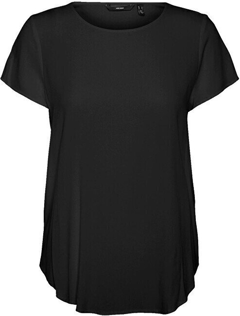 Sieviešu T-krekls VMBECCA Regular Fit 10248152 Melns цена и информация | T-krekli sievietēm | 220.lv
