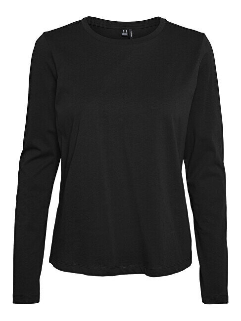 Sieviešu T-krekls VMPAULA Regular Fit 10250718 Melns цена и информация | T-krekli sievietēm | 220.lv