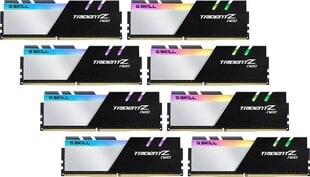 G.Skill Trident Z Neo, 256 ГБ (8x32 ГБ), DDR4, 3200 МГц, CL16 (F4-3200C16Q2-256GTZN) цена и информация | Оперативная память (RAM) | 220.lv