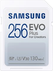 Samsung EVO PLUS SDXC, 256 ГБ (MB-SC256K/EU) цена и информация | Карты памяти для фотоаппаратов | 220.lv