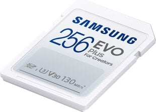 Samsung EVO PLUS SDXC, 256GB (MB-SC256K/EU) cena un informācija | Atmiņas kartes fotokamerām | 220.lv