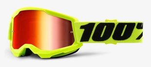 Sniega brilles bērniem MX 100% Starta 2 Junior, dzeltenas cena un informācija | Slēpošanas brilles | 220.lv