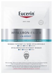 Intensīvi mitrinoša loksnes sejas maska Eucerin Hyaluron-Filler + 3x Effect цена и информация | Маски для лица, патчи для глаз | 220.lv