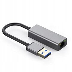 Adapteris klēpjdatoram, personālajam datoram, Windows, Mac OS, Linux, USB 3.0 Ethernet RJ45 Gigabit 1000 mbps cena un informācija | Adapteri un USB centrmezgli | 220.lv