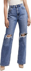 VMKITHY Straight Fit sieviešu džinsi 10255230 Vidēji zils džinss cena un informācija | Sieviešu džinsi | 220.lv
