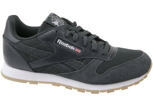 Sporta apavi bērniem Reebok Cl Leather ESTL CN1142, melni цена и информация | Стильные кеды для детей | 220.lv