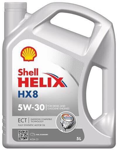 Dzinēja eļļa Shell Helix HX8 ECT 5W30, 5 litri цена и информация | Motoreļļas | 220.lv