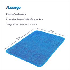 LICARGO® Drying Toteler Extra 90x60 см - чрезвычайно впитывающее и мягко мягкое - плодоношение из микровобра цена и информация | ПОЛКА-ОРГАНИЗАТОР ДЛЯ ТЕЛЕФОНА В АВТОМОБИЛЬ | 220.lv