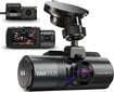 VANTRUE N4 3 objektīva DASHCAM 1440P + Dual 1080p Camera Auto, 4K 3840x 2160p priekšpuse, infrasarkanā-cut nakts redze, 24/7 parka režīms, WDR 2,45 collas IPS, siltumizturīgs superkoncīta domuzīme sensors Max 512GB cena un informācija | Auto video reģistratori | 220.lv