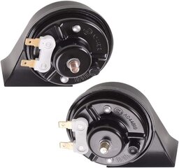 Evermotor Universal Twin Dual Tone Loud Horn Hupe Set для автомобилей и мотоциклов 12 В 400/500 Гц 118 дБ (2 сета) цена и информация | ПОЛКА-ОРГАНИЗАТОР ДЛЯ ТЕЛЕФОНА В АВТОМОБИЛЬ | 220.lv